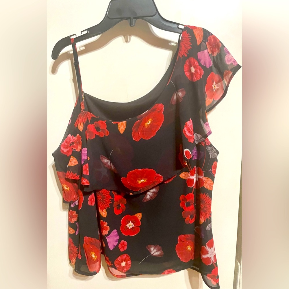 Guess one shoulder top.